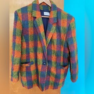 Vintage plaid blazer